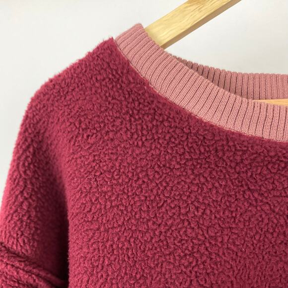 We The Free - Free People Cozy Camden Sweatshirt - Mulberries - Small - Picture 7 of 8